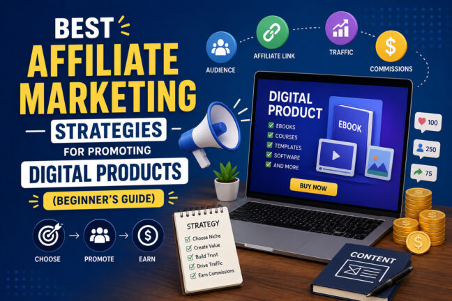 Best affiliate marketing strategies for promoting digital products (Beginner's Guide)